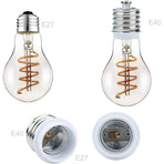 4X Lamp Socket Adapter E40 To E27 In White - 4 pcs Set Reformatting Converters For Lamp Sockets For Incandescent, LED,