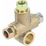 Brake Line Tee Pipe Connector T Shape 3 Way Adapter With 3 Male Nuts Short Union M10 3/16 Inch 10Mm Hose+3 Way Brake