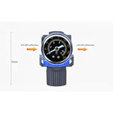 New Pressure Reducer For Compressed Air Compressor, Pressure Range (0-10 Bar), 1/4 Inch - Side View