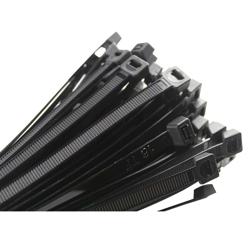 Cable Tie 200 X 2.5 Mm, Cable Tie, Rilsan Nylon Cable Ties, Cable Ties 200 Mm, Black, Pack Of 1000 Pieces.