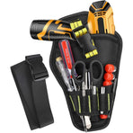 Tool Belt, Tool Holster Belt With Adjustable Belt And Open Loops For Storing Tools And Drill