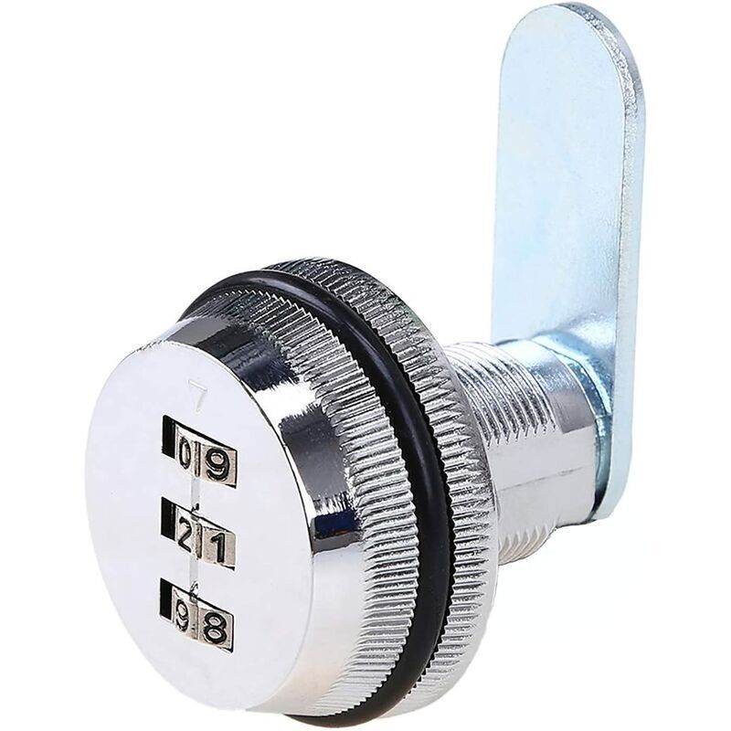Code Lock Digital Drawer Cabinet Coded Lock Mechanical 3 Digit Combination Code Zinc Alloy For Cabinet Cupboard Drawer