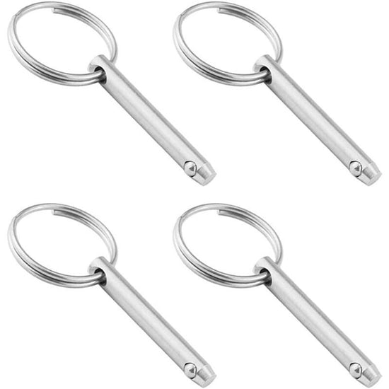 4 pcs Quick Release Ball Pins, 316 Stainless Steel 6.3Mm Diameter Quick Release Pins With Spring Loaded Ball End