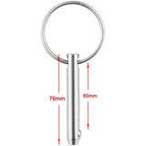 4 pcs Quick Release Ball Pins, 316 Stainless Steel 6.3Mm Diameter Quick Release Pins With Spring Loaded Ball End