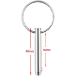4 pcs Quick Release Ball Pins, 316 Stainless Steel 6.3Mm Diameter Quick Release Pins With Spring Loaded Ball End
