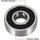 8 pcs Deep Groove Ball Bearing 6000Rs Two Sealed 10X26X8Mm Carbon Steel