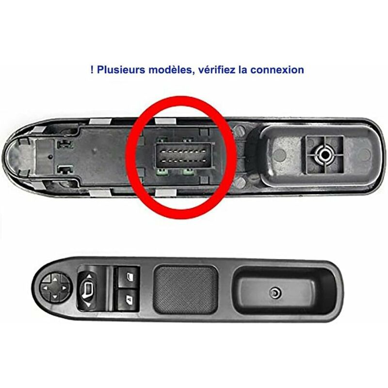 Window Regulator Front Left Mirror Compatible Peugeot 207 Citroen C3 6554.Qc Control Button