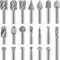 20 pcs ROtary Burr Set, High Speed Steel Carving Tool With 3Mm Grinding Head For Woodworking Carving Engraving Drilling