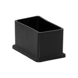 8 Pack Rectangular Non-Marking Pvc Chair Leg Caps 30Mm X 50Mm (1-3/16