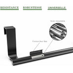 Kitchen Towel Bar, 2 pcs Set Kitchen Towel Holders, Matte Black