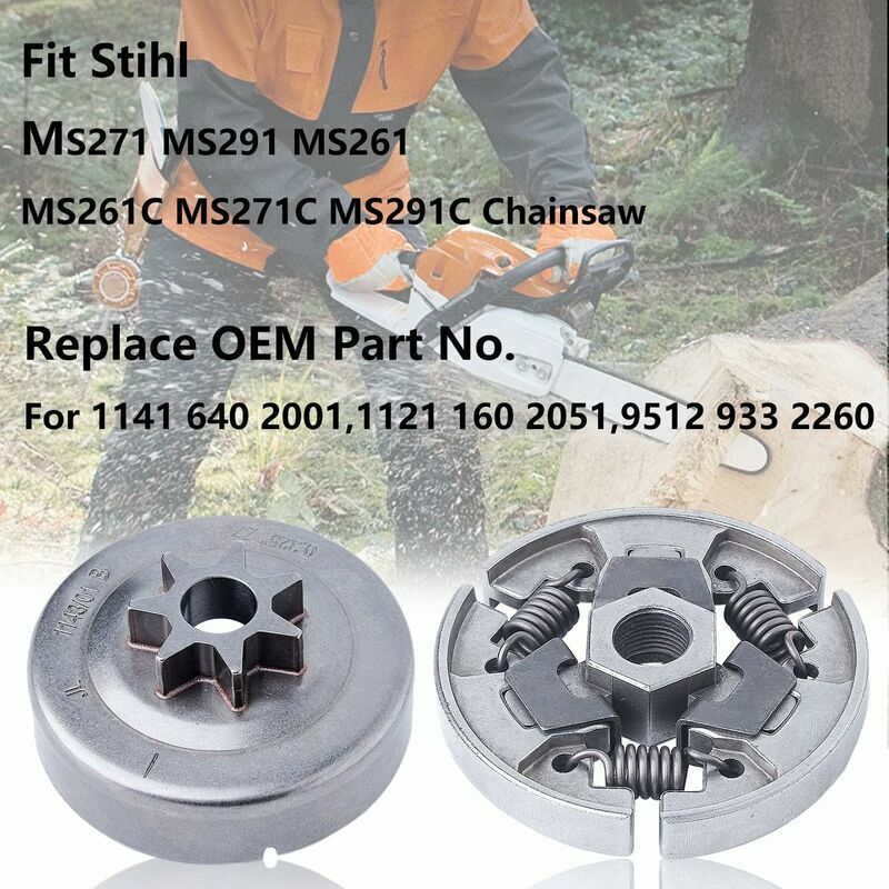 Clutch Drum .325 Clutch Drum Bearing Kit For Stihl Ms261C Ms271C Ms291C Ms240 Ms260 Ms270 Ms280 Chainsaw Replacement