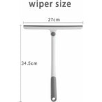 Silicone Shower Squeegee, White Shower Glass Squeegee, Multi-Purpose Silicone Squeegee For Windows, Mirrors, Glass,