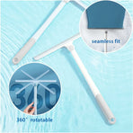 Silicone Shower Squeegee, White Shower Glass Squeegee, Multi-Purpose Silicone Squeegee For Windows, Mirrors, Glass,