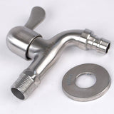 304 Stainless Steel Faucet 1/2' Flow Valve - Top-Down View