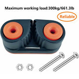 Ball Bearing Cam Cleat Marine Boat Quick Entry ROpe Cam Cleat Wire Fairlead Sailing Sailboat Equipment - Side View