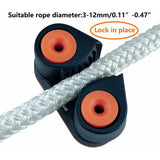 Ball Bearing Cam Cleat Marine Boat Quick Entry ROpe Cam Cleat Wire Fairlead Sailing Sailboat Equipment