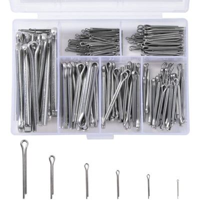 230 pcs Stainless Steel Cotter Pins M1 M2.5 M3 M4 M5 Retaining Pin Assortment Kit With Storage Box