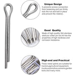 230 pcs Stainless Steel Cotter Pins M1 M2.5 M3 M4 M5 Retaining Pin Assortment Kit With Storage Box