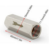 2 pcs 1/4" Check Valve Hexagonal Air Check Valve, One Way Check Valve, For Boiler Pressure Tank