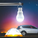 Portable Solar Light LED Bulb Solar Powered With Solar Panel For Garden, Patio, Indoor, Outdoor, Hiking, Camping, Tent, - Top-Down View