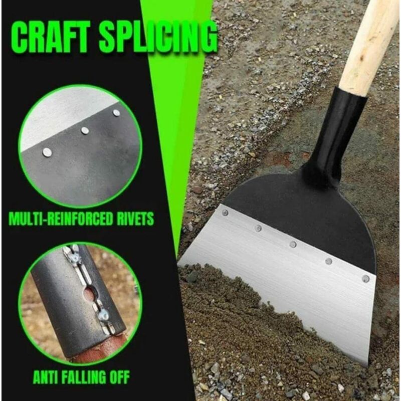 Multifunctional Garden Cleaning Shovel Steel Flat Shovel For Planting Soil Weeding Farm Tool Shovel Weeding