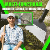 Multifunctional Garden Cleaning Shovel Steel Flat Shovel For Planting Soil Weeding Farm Tool Shovel Weeding - Top-Down View