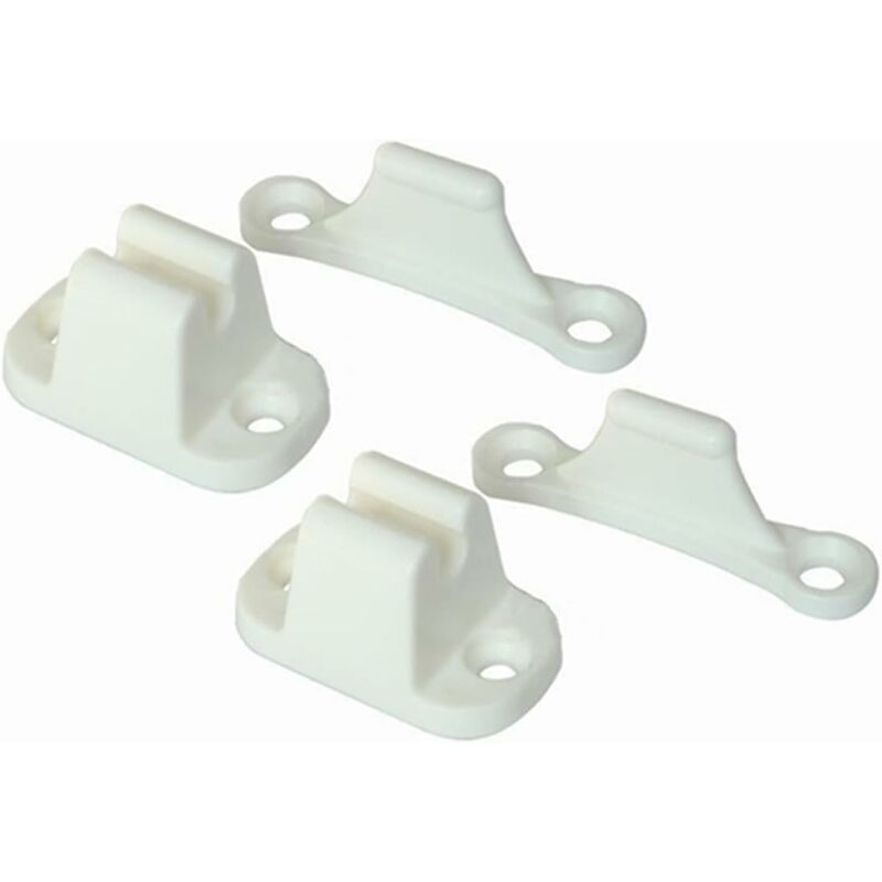 2X T-Shaped Door Retainer Kit Stop Retaining Plastic Hook Holder Compatible Door Latch Bracket For Rv Trailer Camper