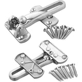2Pack Security Door Lock Steel Window Guard Lock Entry Door Without Chain Lock Latch For Window Door - Top-Down View