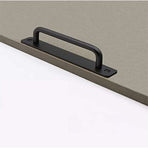 2 pcs Heavy Duty Barn Door Handle, Steel Sliding Door Pull Handle, Black Cast Iron Door Handle, Interior Exterior Door