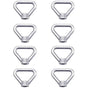 Lifting Eye Nut 8 pcs M8 Ring Nut Screw Nut Silver 304 Stainless Steel Triangle Ring Nut Lifting Ring Eye Nut Fastener