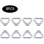 Lifting Eye Nut 8 pcs M8 Ring Nut Screw Nut Silver 304 Stainless Steel Triangle Ring Nut Lifting Ring Eye Nut Fastener