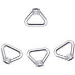 Lifting Eye Nut 8 pcs M8 Ring Nut Screw Nut Silver 304 Stainless Steel Triangle Ring Nut Lifting Ring Eye Nut Fastener