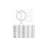 Pins 6Mm X 45Mm Pins 6.0Mm [10 Pieces] Electrogalvanized