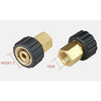 Nozzle Fitting Adapter High Pressure Washer Accessories - M22 G3 / 8M