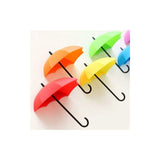 Pieces Self Adhesive Wall Key Holder Clothes Hook Rack Umbrella Stand Decorative Accessories Home Decor Accents Gift - Front View