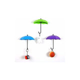 Pieces Self Adhesive Wall Key Holder Clothes Hook Rack Umbrella Stand Decorative Accessories Home Decor Accents Gift - Side View