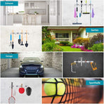 Stainless Steel Wall Mounted Broom Holder, Wall Mounted Broom Hanger With 4 Slots And 5 Hooks For Kitchen, Bathroom,