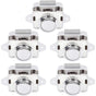 Push Button Camper - Lock Latch Door Closer Cupboard Knob For Rv Motorhome Caravan 5 pcs Silver