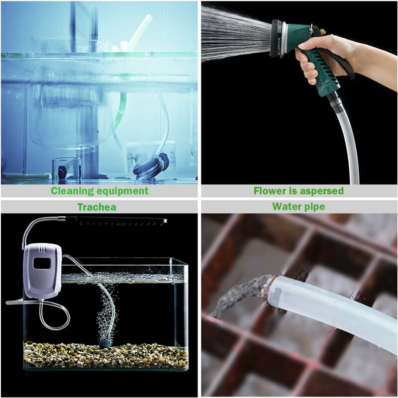 Transparent Pressure Hose 3 Meters, 10 × 12Mm Flexible Pvc Tubing Tube