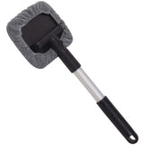 Windshield Cleaning Brush, Car Window Wash Brush With Extendable Handle Microfiber Pad 180 Degree ROtation Defogger