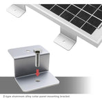 Solar Panel Mounting Bracket Kit Z Type With Nuts And Bolts 1 Hole