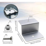 Solar Panel Mounting Bracket Kit Z Type With Nuts And Bolts 1 Hole