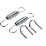 2 pcs Exhaust Pipe Spring,65Mm Length Exhaust Pipe Muffler Swivel Spring Stainless Steel ROtating Mounting Springs With