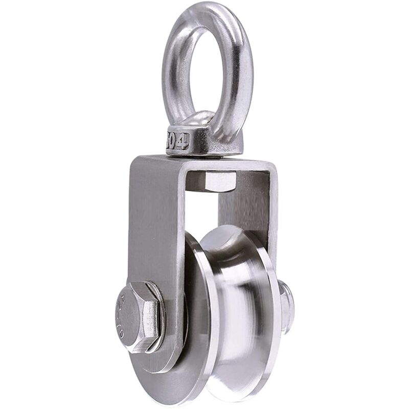 304 Stainless Steel ROpe Pulley Block, Max Load 200Kg