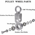304 Stainless Steel ROpe Pulley Block, Max Load 200Kg