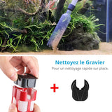 Automatic Aquarium Vacuum Cleaner, Electric Gravel Cleaner Suitable For Medium And Large Aquarium - Front View