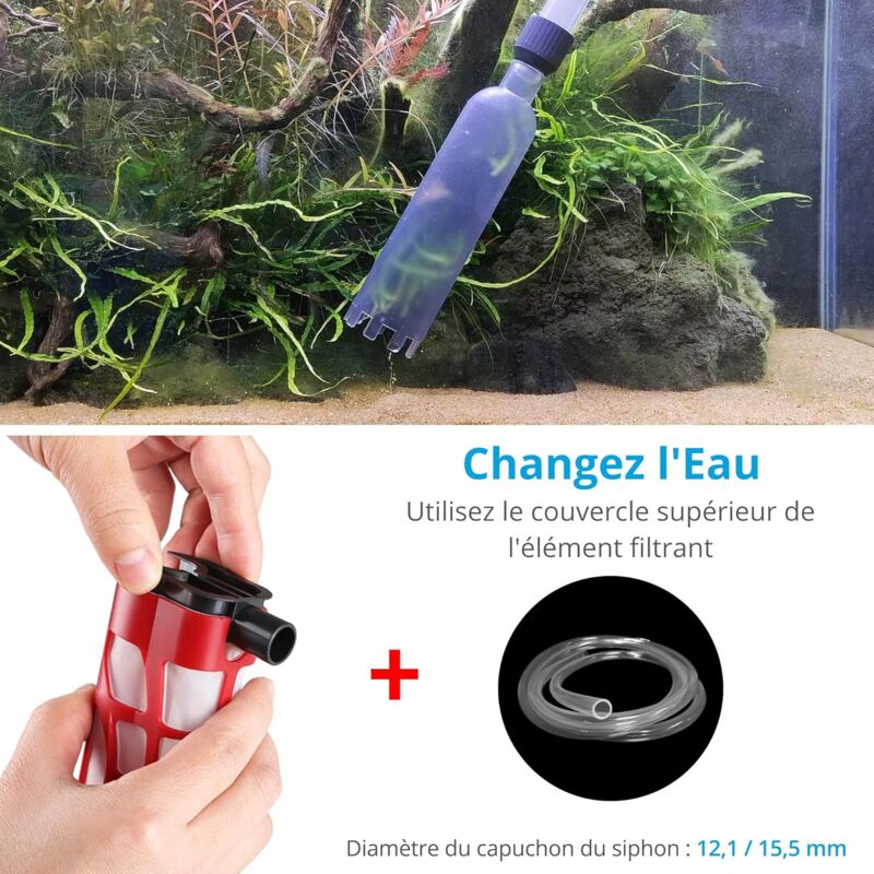 Automatic Aquarium Vacuum Cleaner, Electric Gravel Cleaner Suitable For Medium And Large Aquarium