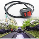 1 Piece Motorcycle Handlebar Switch On Off Push Button Bike Motorbike Tuning Part For U5 U7 U2 LED Headlight Scooter