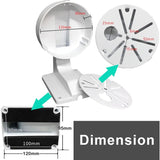 Security Camera Junction Box Bracket,Cable Management Enclosure Compatible With Metal Dome Cameras,Strong Powder