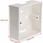 86X86Mm Pvc Wall Mount Junction Box For Switch Socket Base.